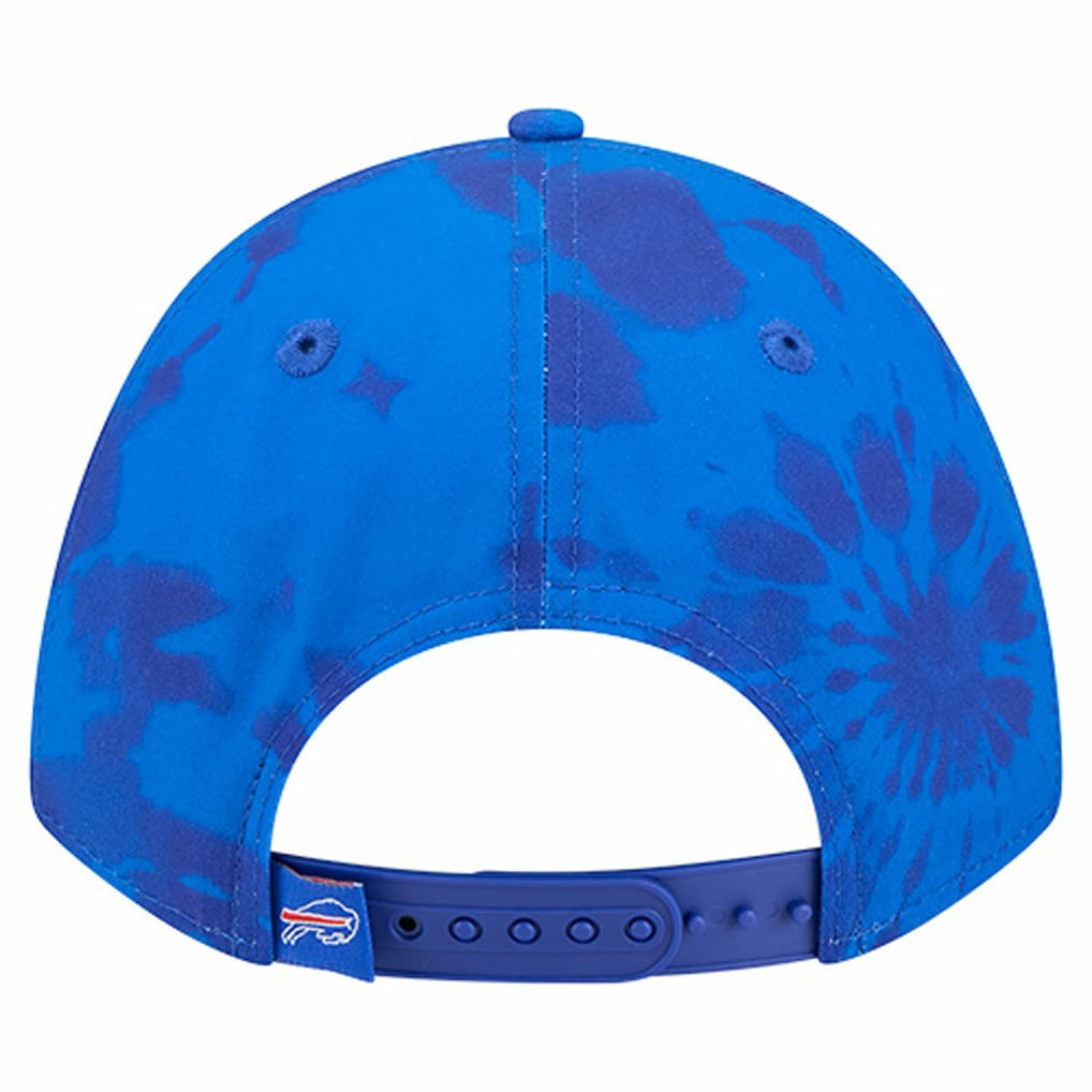 Buffalo Bills New Era Tie Dye Fade 9Forty M-Crown A-Frame Adjustable Hat - Royal Hats