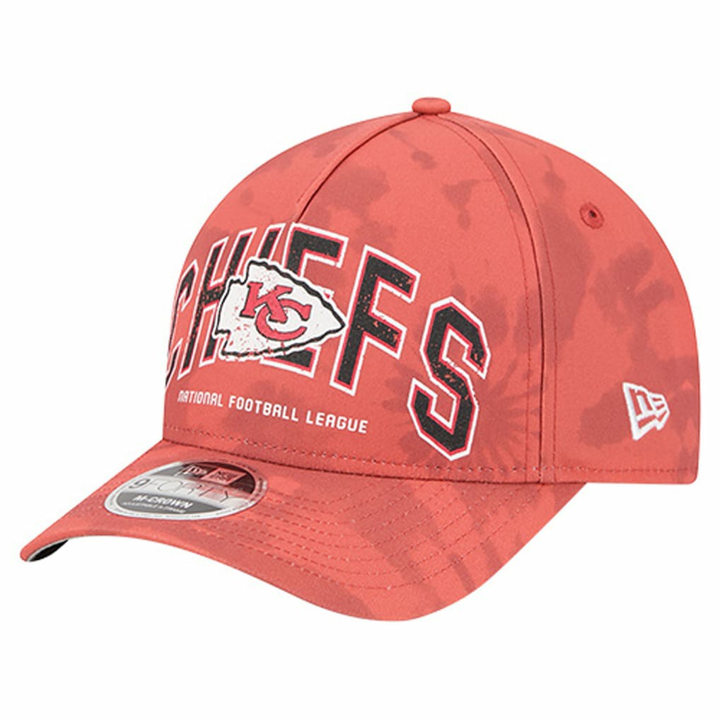 Kansas City Chiefs New Era Tie Dye Fade 9Forty M-Crown A-Frame Adjustable Hat - Red Hats