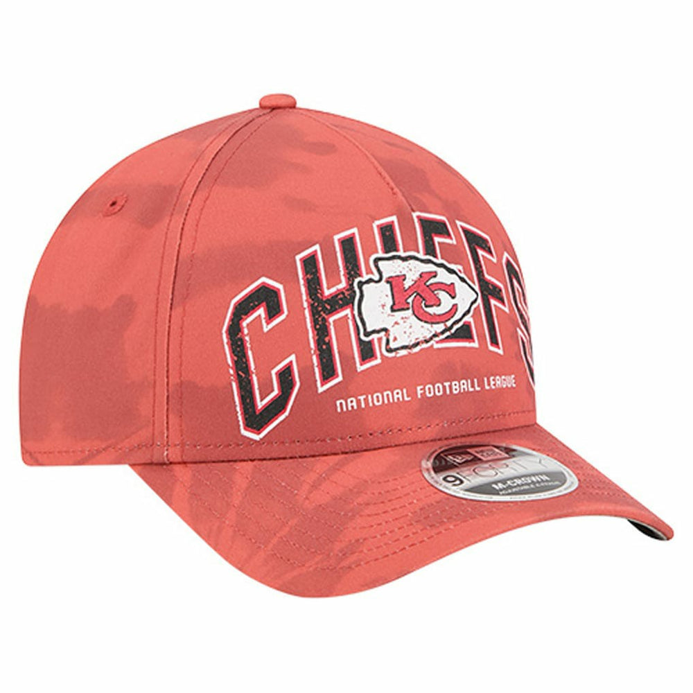 Kansas City Chiefs New Era Tie Dye Fade 9Forty M-Crown A-Frame Adjustable Hat - Red Hats