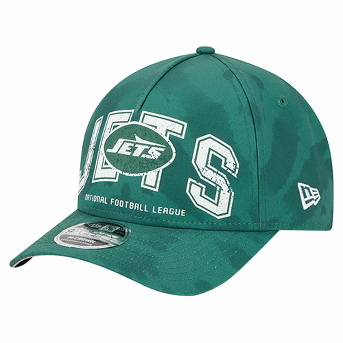 New York Jets New Era Tie Dye Fade 9Forty M-Crown A-Frame Adjustable Hat - Green Hats