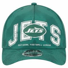 New York Jets New Era Tie Dye Fade 9Forty M-Crown A-Frame Adjustable Hat - Green Hats