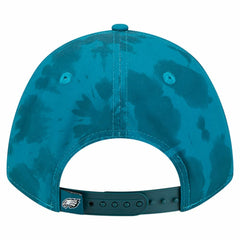 Philadelphia Eagles New Era Tie Dye Fade 9Forty M-Crown A-Frame Adjustable Hat - Midnight Green Hats
