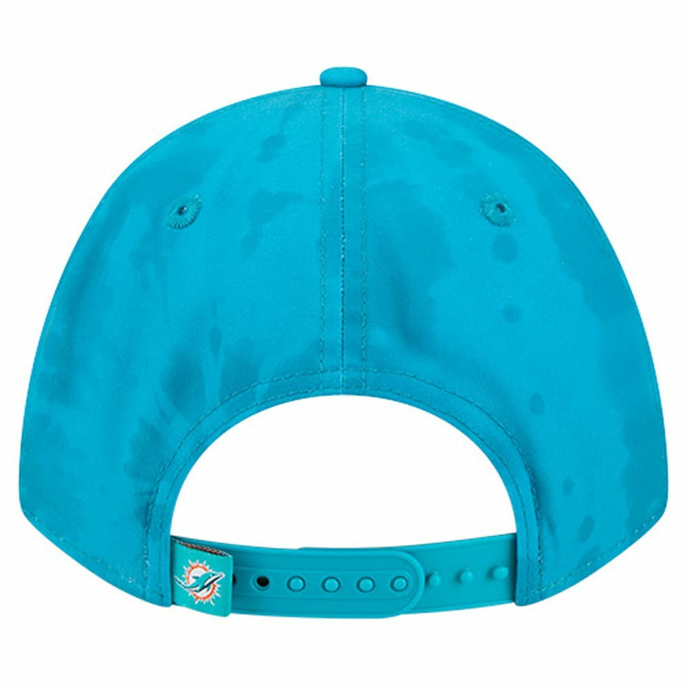 Miami Dolphins New Era Tie Dye Fade 9Forty M-Crown A-Frame Adjustable Hat - Aqua Hats