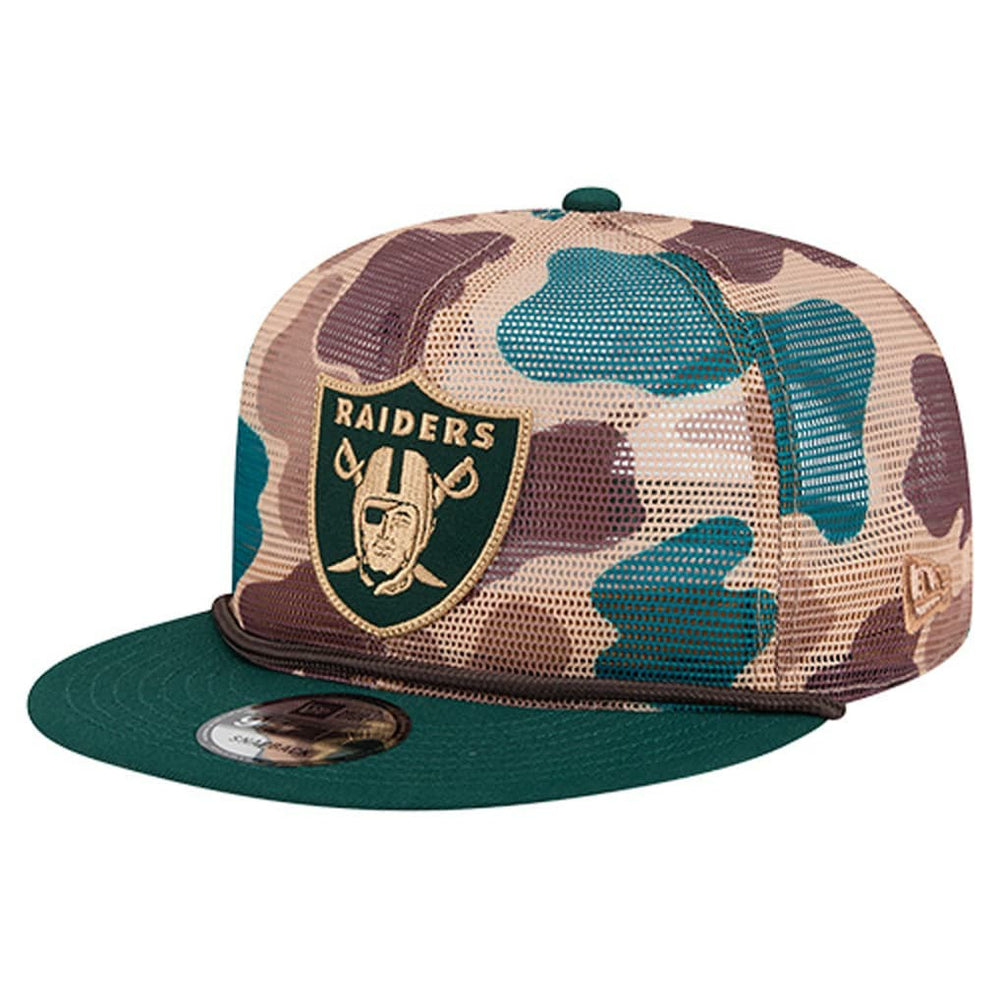 Las Vegas Raiders New Era Duck Camo 9FIFTY Snapback Hat - Camo Hats