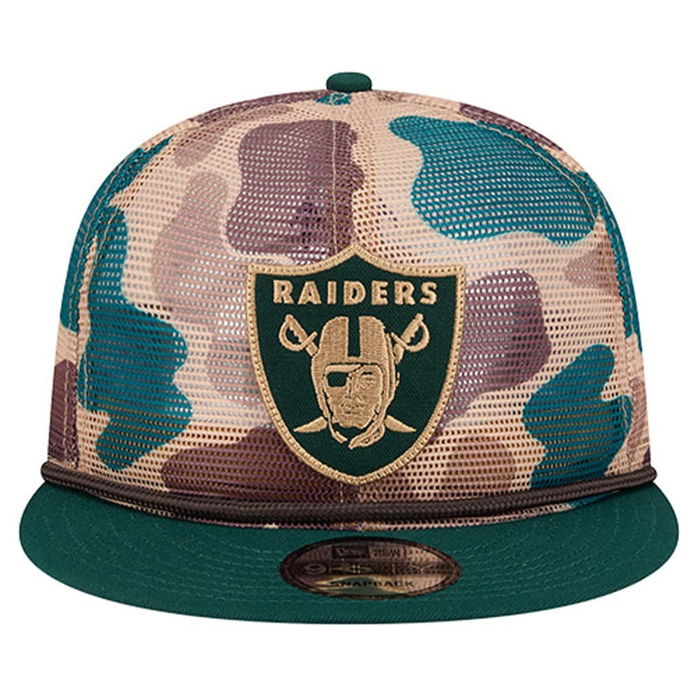 Las Vegas Raiders New Era Duck Camo 9FIFTY Snapback Hat - Camo Hats