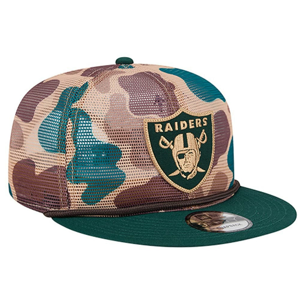 Las Vegas Raiders New Era Duck Camo 9FIFTY Snapback Hat - Camo Hats