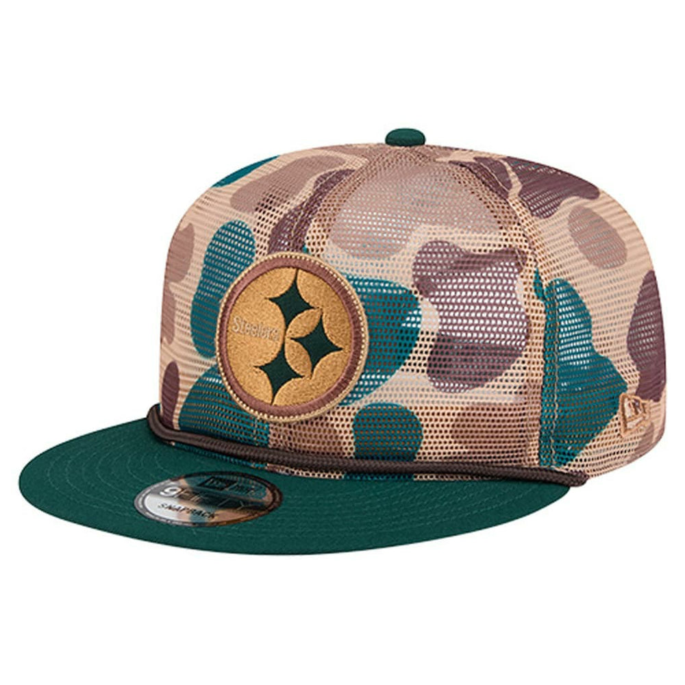 Pittsburgh Steelers New Era Duck Camo 9FIFTY Snapback Hat - Camo Hats