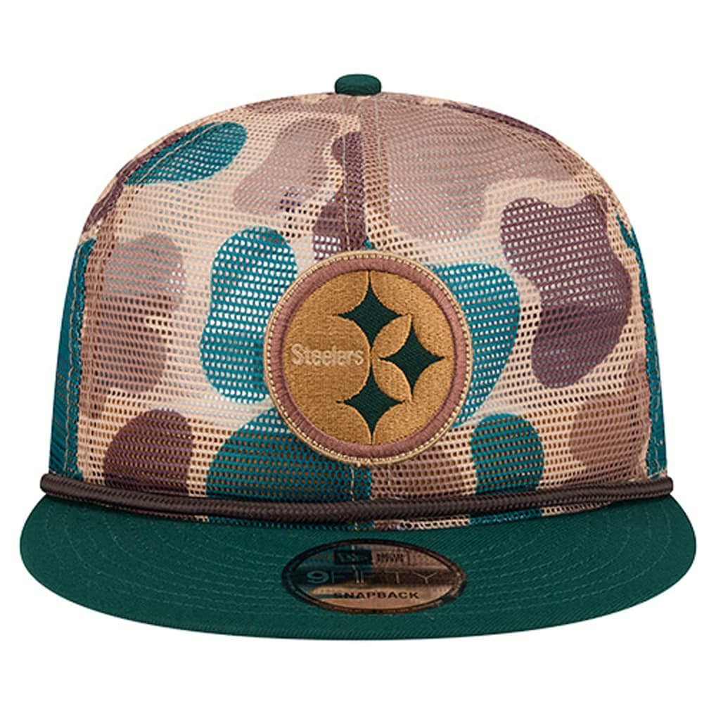 Pittsburgh Steelers New Era Duck Camo 9FIFTY Snapback Hat - Camo Hats