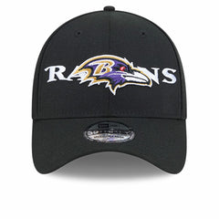 Baltimore Ravens New Era Overlap Logo 39THIRTY Stretch Fit Hat - Black Hats