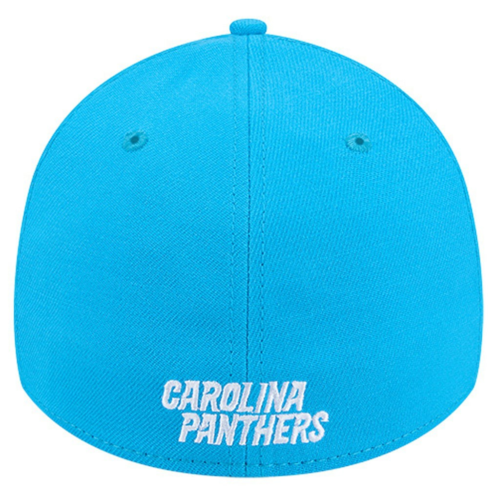 Carolina Panthers New Era Overlap Logo 39THIRTY Stretch Fit Hat - Blue Hats