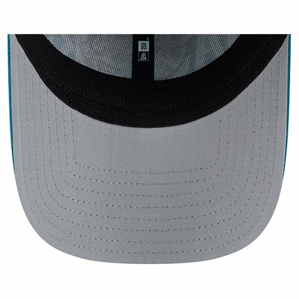Jacksonville Jaguars New Era Overlap Logo 39THIRTY Stretch Fit Hat - Teal Hats