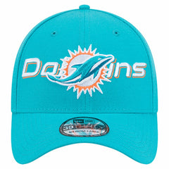 Miami Dolphins New Era Overlap Logo 39THIRTY Stretch Fit Hat - Aqua Hats