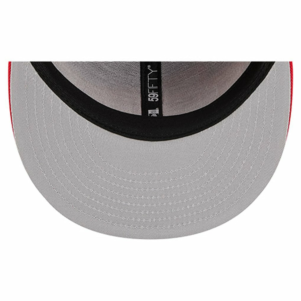 Kansas City Chiefs New Era Overlap Wordmark 59FIFTY Fitted Hat - Red Hats