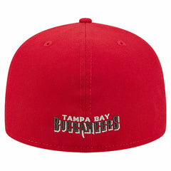 Tampa Bay Buccaneers New Era Overlap Wordmark 59FIFTY Fitted Hat - Red Hats