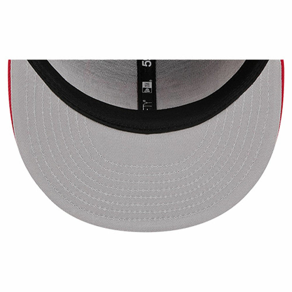 Tampa Bay Buccaneers New Era Overlap Wordmark 59FIFTY Fitted Hat - Red Hats