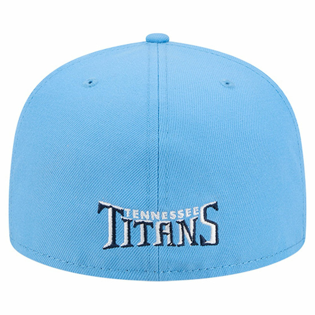 Tennessee Titans New Era Overlap Wordmark 59FIFTY Fitted Hat - Light Blue Hats