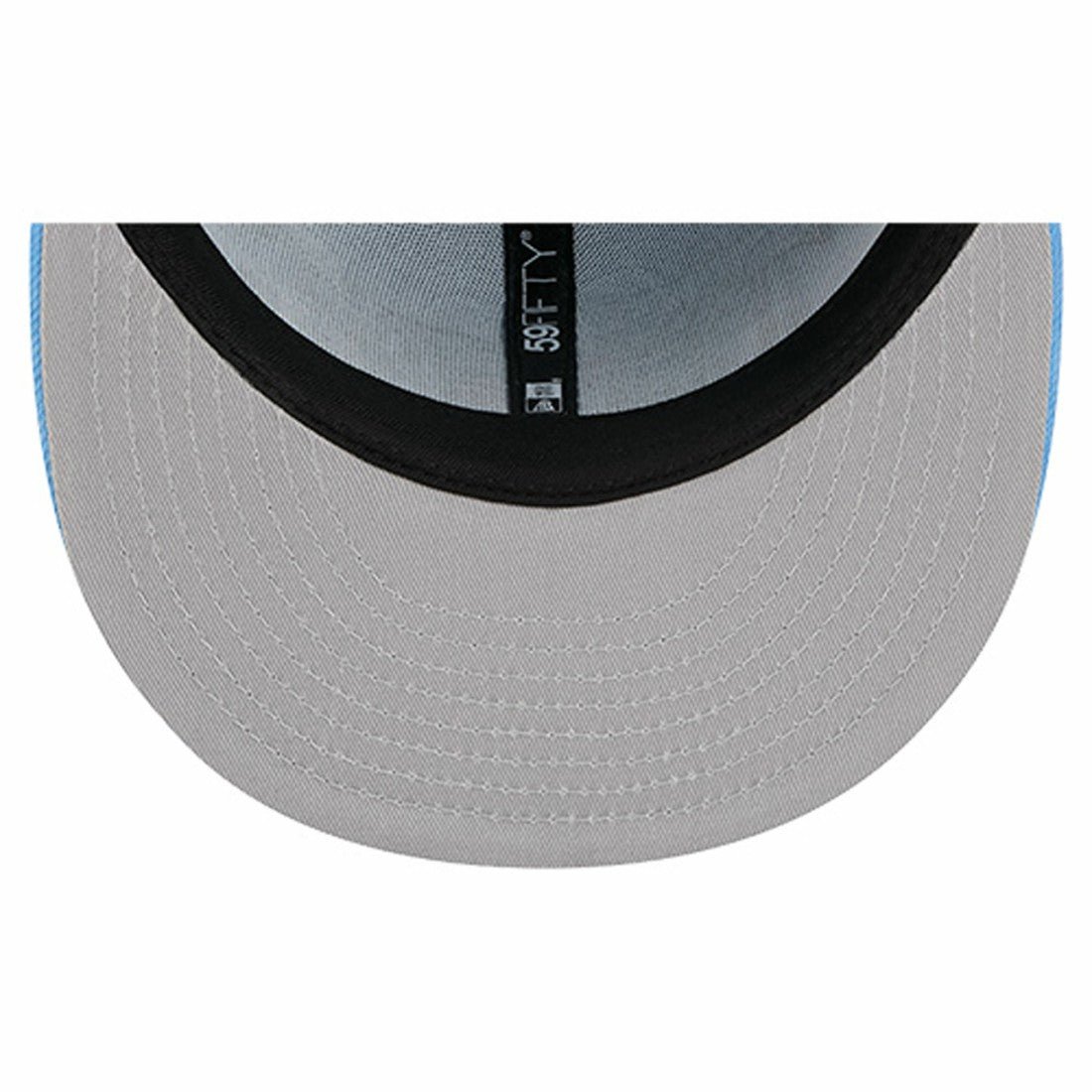 Tennessee Titans New Era Overlap Wordmark 59FIFTY Fitted Hat - Light Blue Hats