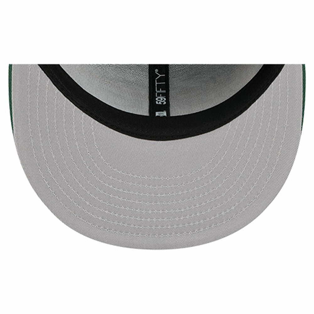 Green Bay Packers New Era Overlap Wordmark 59FIFTY Fitted Hat - Green Hats