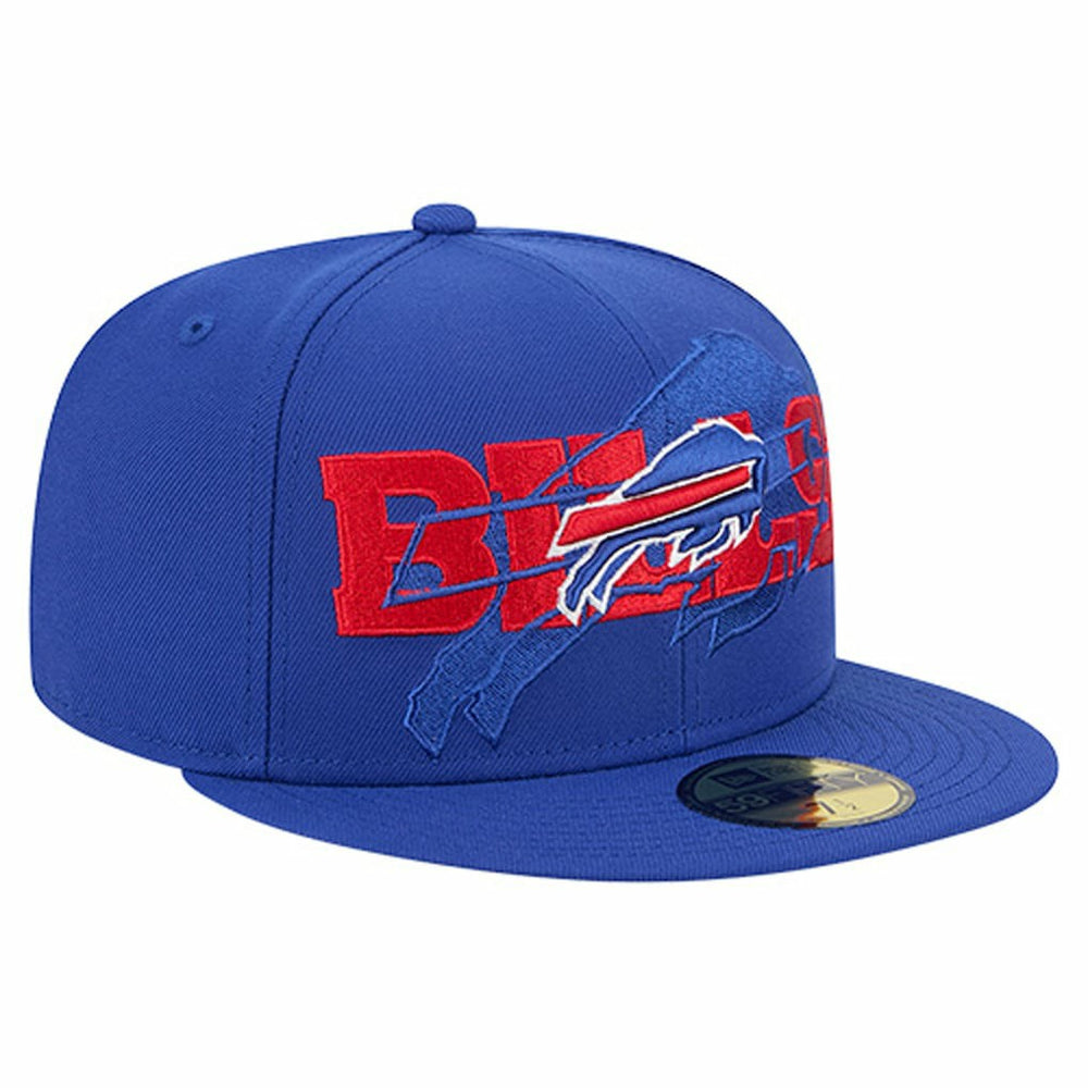 Buffalo Bills New Era Overlap Wordmark 59FIFTY Fitted Hat - Royal Hats