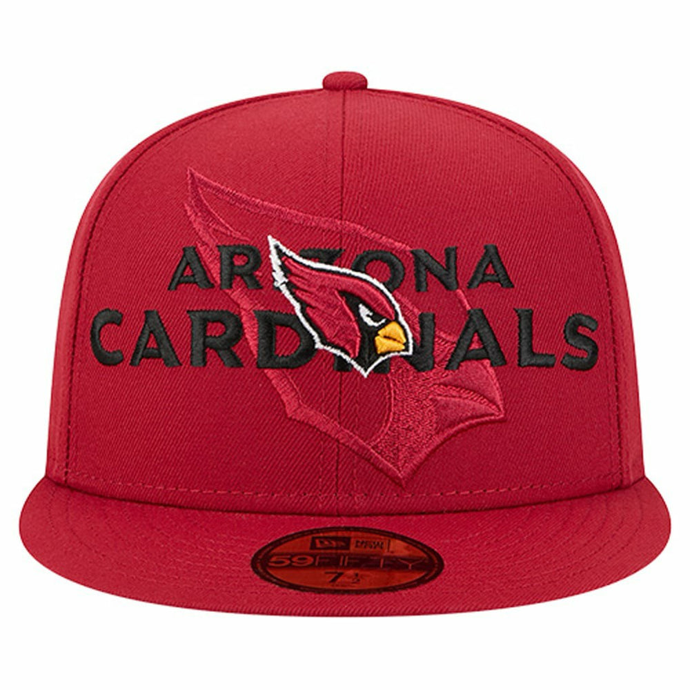 Arizona Cardinals New Era Overlap Wordmark 59FIFTY Fitted Hat - Cardinal Hats