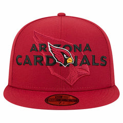 Arizona Cardinals New Era Overlap Wordmark 59FIFTY Fitted Hat - Cardinal Hats