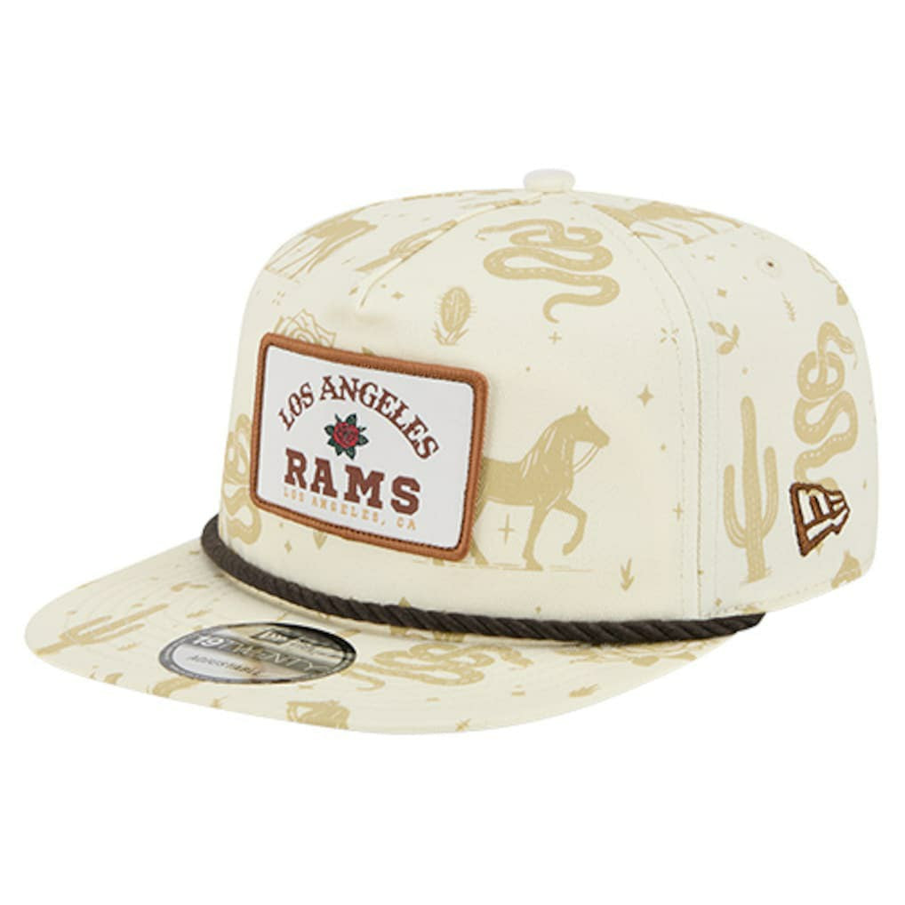 Los Angeles Rams New Era Desert Rose 19TWENTY Adjustable Hat - Cream Hats