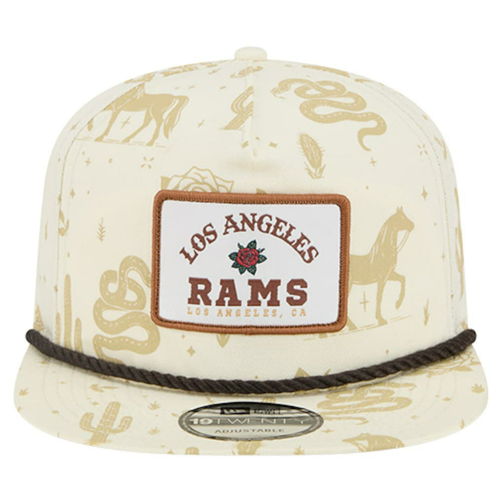 Los Angeles Rams New Era Desert Rose 19TWENTY Adjustable Hat - Cream Hats