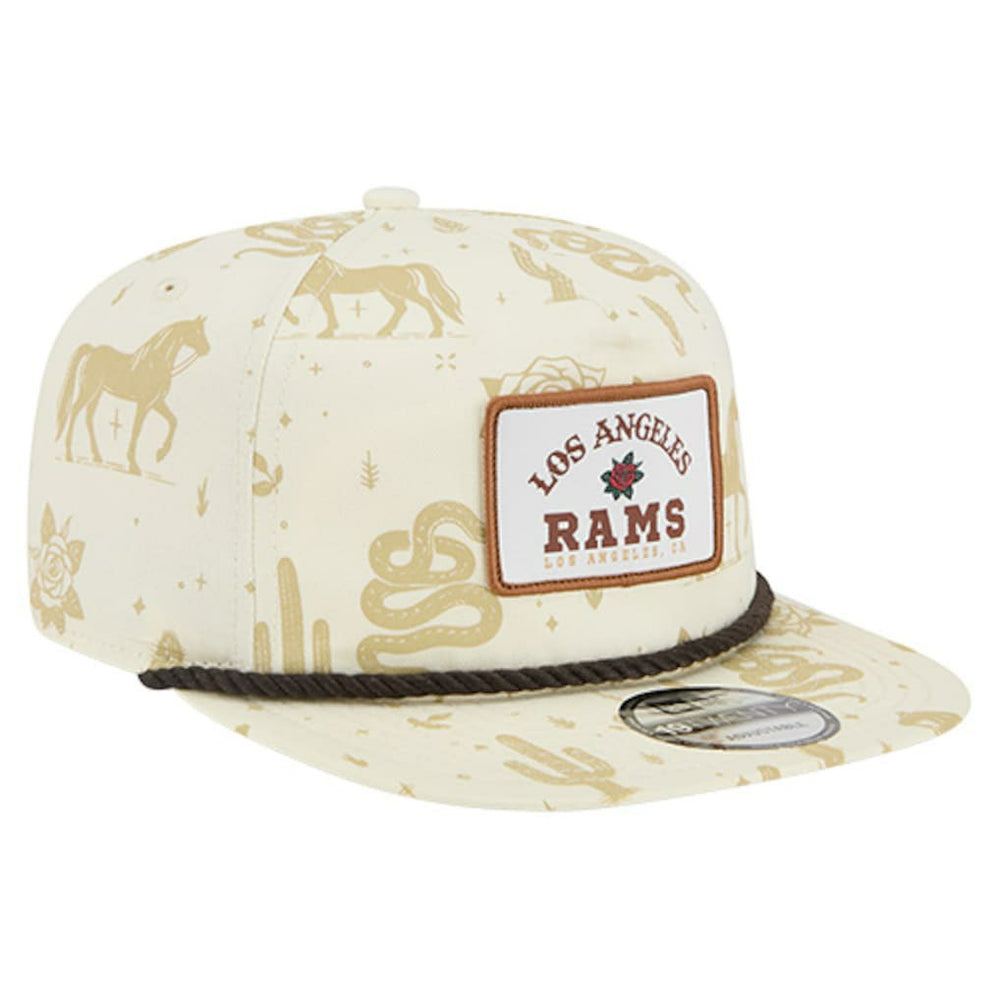 Los Angeles Rams New Era Desert Rose 19TWENTY Adjustable Hat - Cream Hats