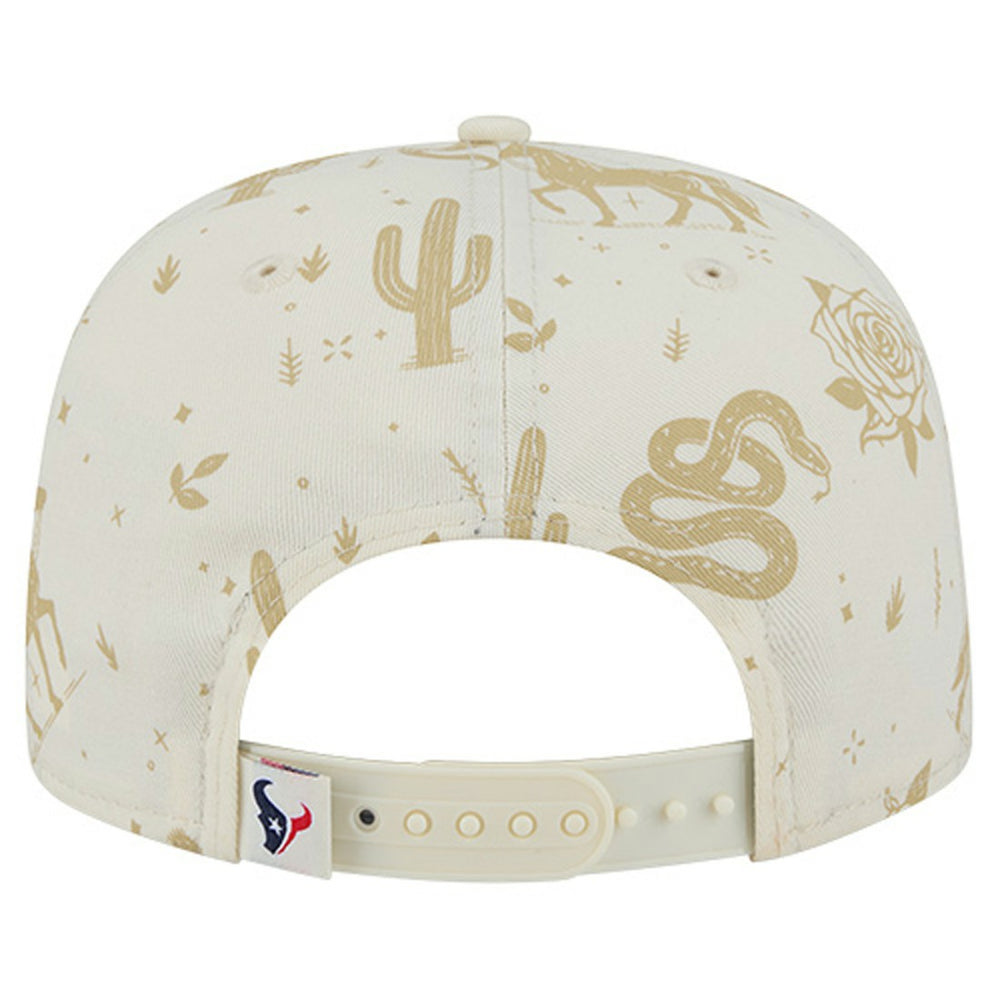 Houston Texans New Era Desert Rose 19TWENTY Adjustable Hat - Cream Hats