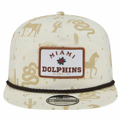 Miami Dolphins New Era Desert Rose 19TWENTY Adjustable Hat - Cream Hats