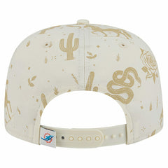 Miami Dolphins New Era Desert Rose 19TWENTY Adjustable Hat - Cream Hats