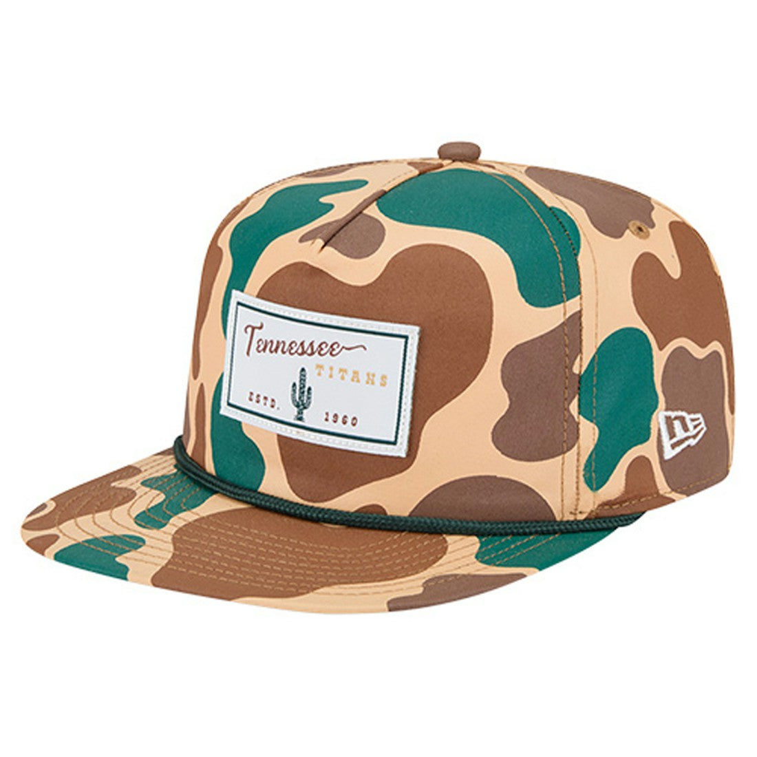 Tennessee Titans New Era Duck Rope 19TWENTY Snapback Hat - Camo Hats