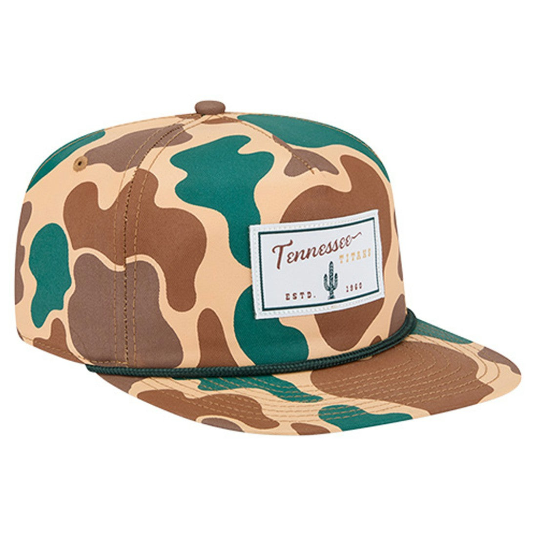 Tennessee Titans New Era Duck Rope 19TWENTY Snapback Hat - Camo Hats