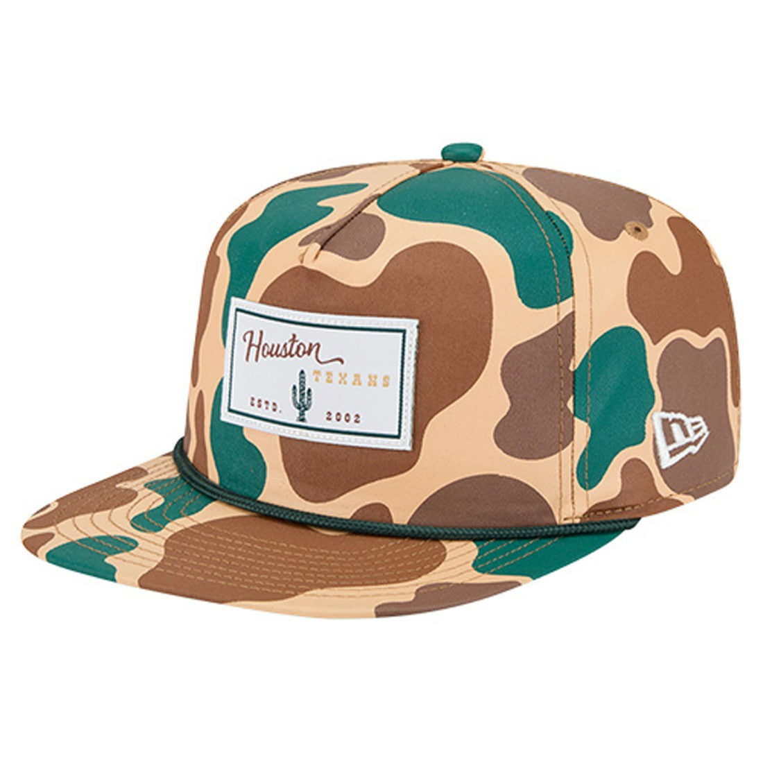 Houston Texans New Era Duck Rope 19TWENTY Snapback Hat - Camo Hats