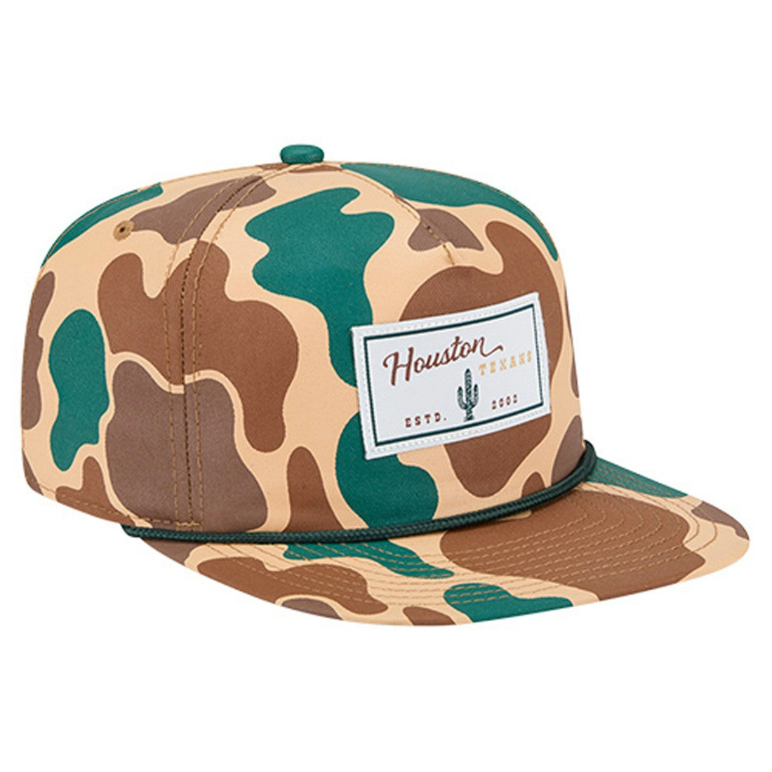 Houston Texans New Era Duck Rope 19TWENTY Snapback Hat - Camo Hats