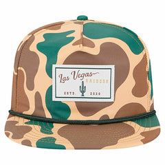 Las Vegas Raiders New Era Duck Rope 19TWENTY Snapback Hat - Camo Hats