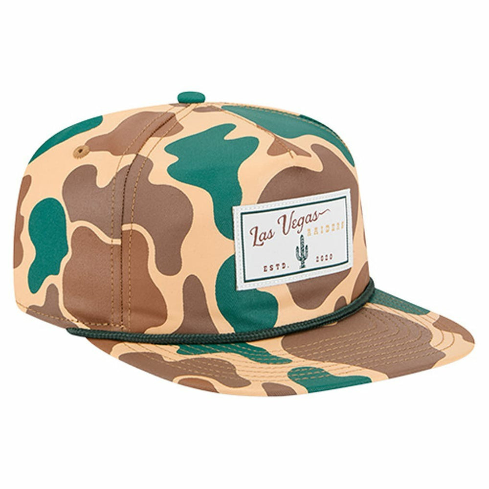 Las Vegas Raiders New Era Duck Rope 19TWENTY Snapback Hat - Camo Hats