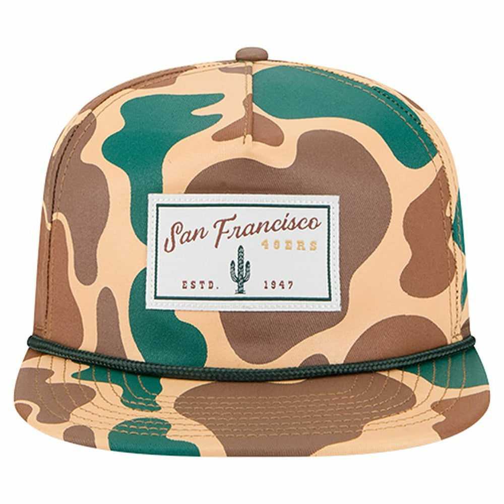 San Francisco 49ers New Era Duck Rope 19TWENTY Snapback Hat - Camo Hats
