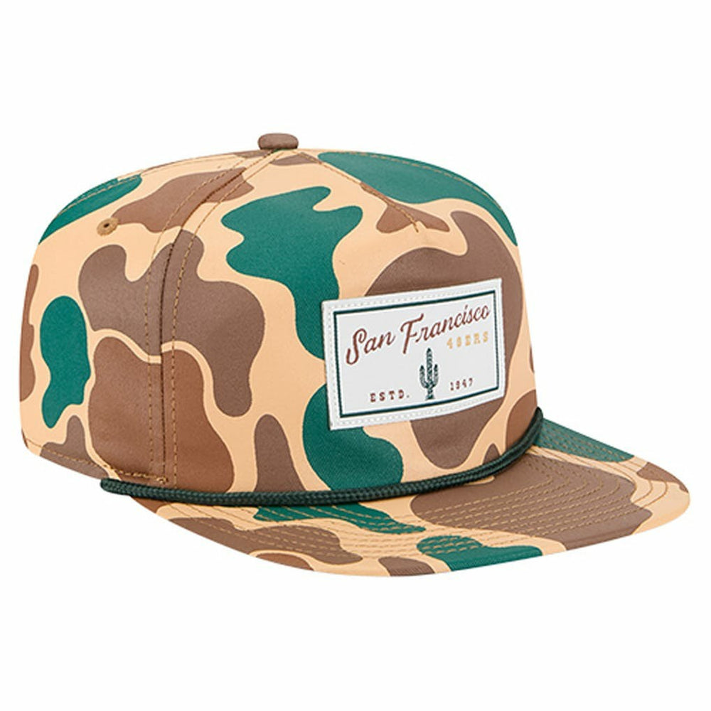 San Francisco 49ers New Era Duck Rope 19TWENTY Snapback Hat - Camo Hats