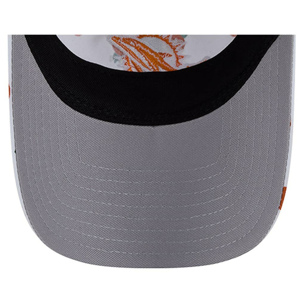 Miami Dolphins New Era Women's Fruit Pattern 9TWENTY Adjustable Hat - White Hats