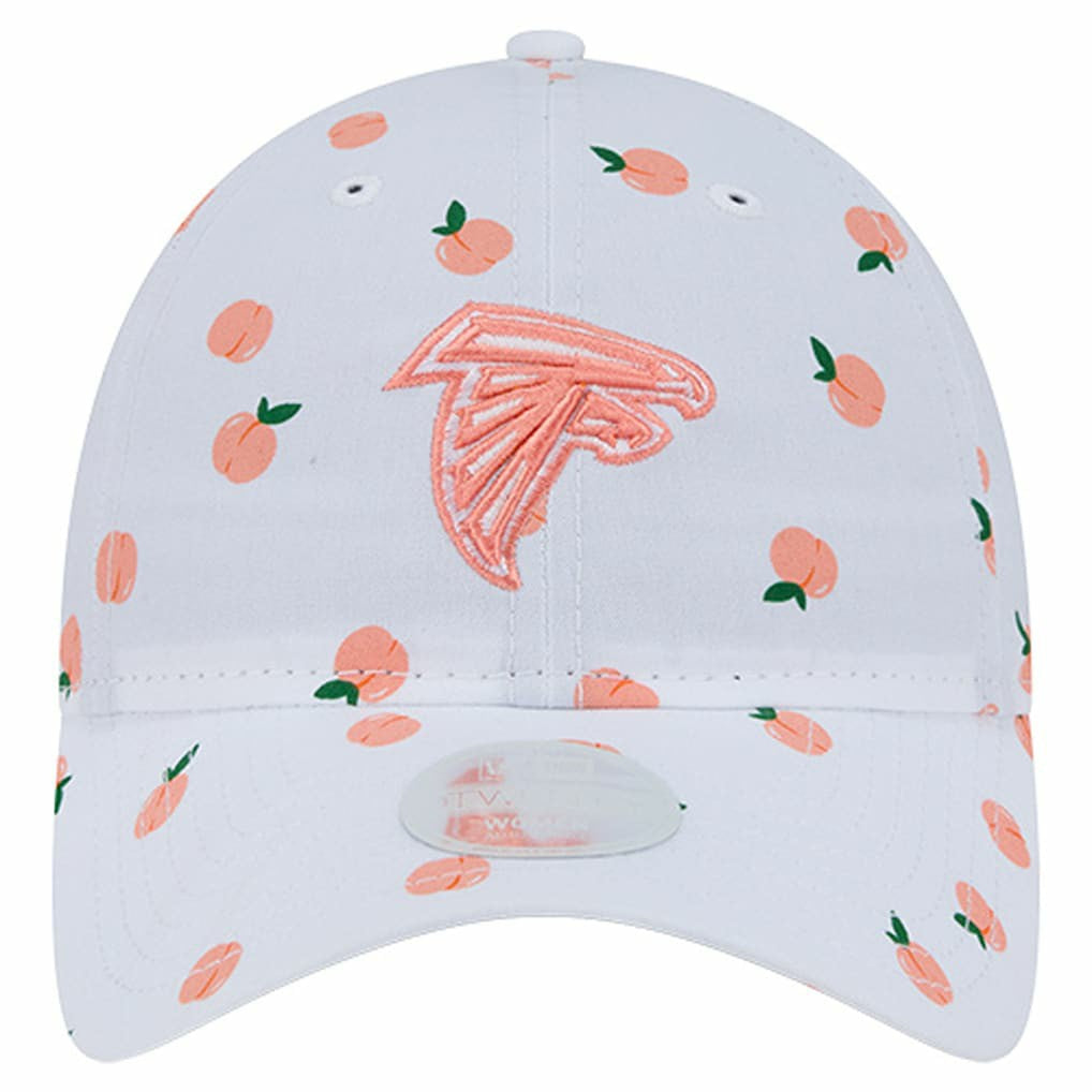 Atlanta Falcons New Era Women's Fruit Pattern 9TWENTY Adjustable Hat - White Hats