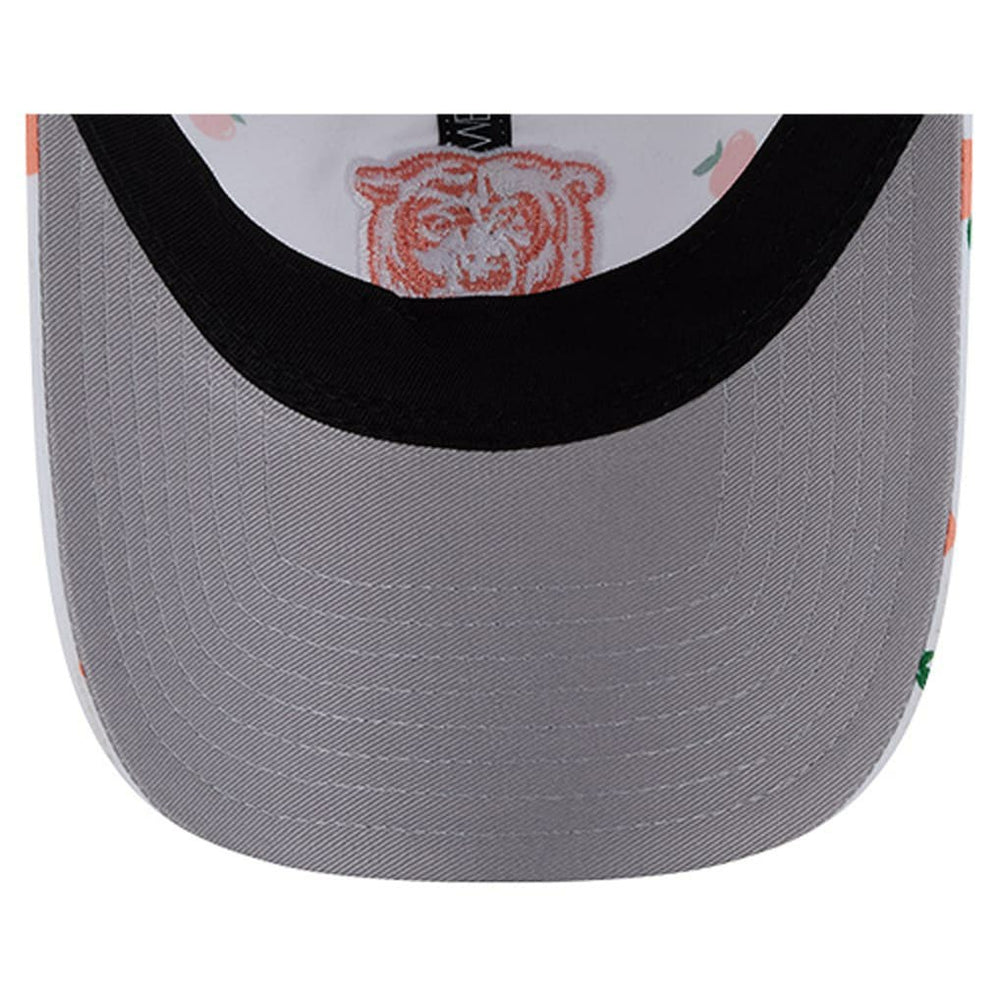 Chicago Bears New Era Women's Fruit Pattern 9TWENTY Adjustable Hat - White Hats