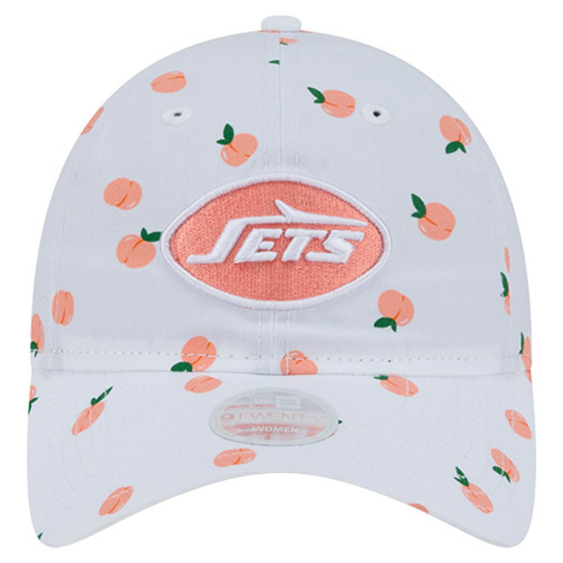 New York Jets New Era Women's Fruit Pattern 9TWENTY Adjustable Hat - White Hats