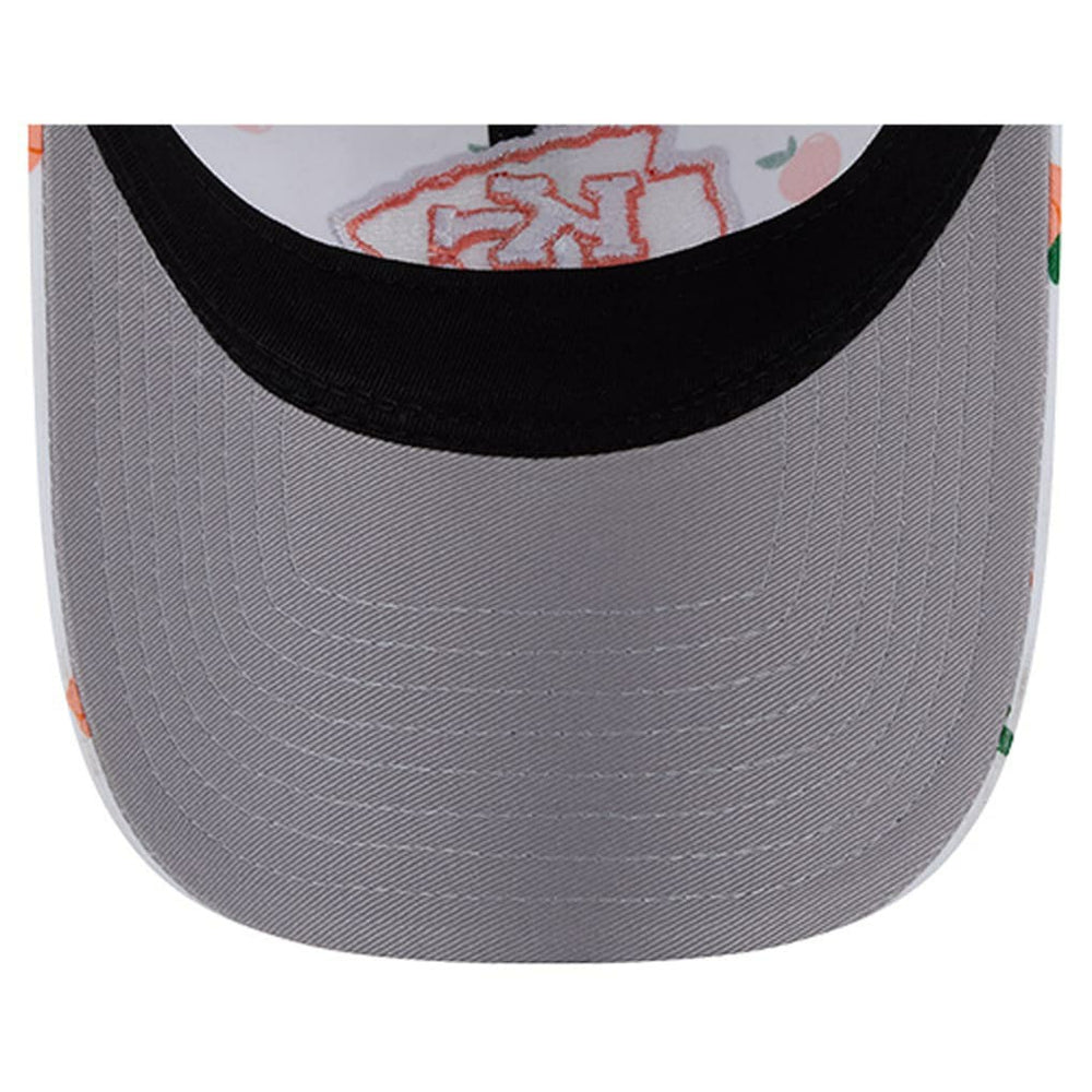 Kansas City Chiefs New Era Women's Fruit Pattern 9TWENTY Adjustable Hat - White Hats