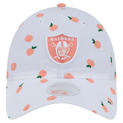 Las Vegas Raiders New Era Women's Fruit Pattern 9TWENTY Adjustable Hat - White Hats