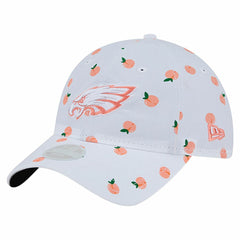 Philadelphia Eagles New Era Women's Fruit Pattern 9TWENTY Adjustable Hat - White Hats