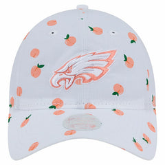 Philadelphia Eagles New Era Women's Fruit Pattern 9TWENTY Adjustable Hat - White Hats