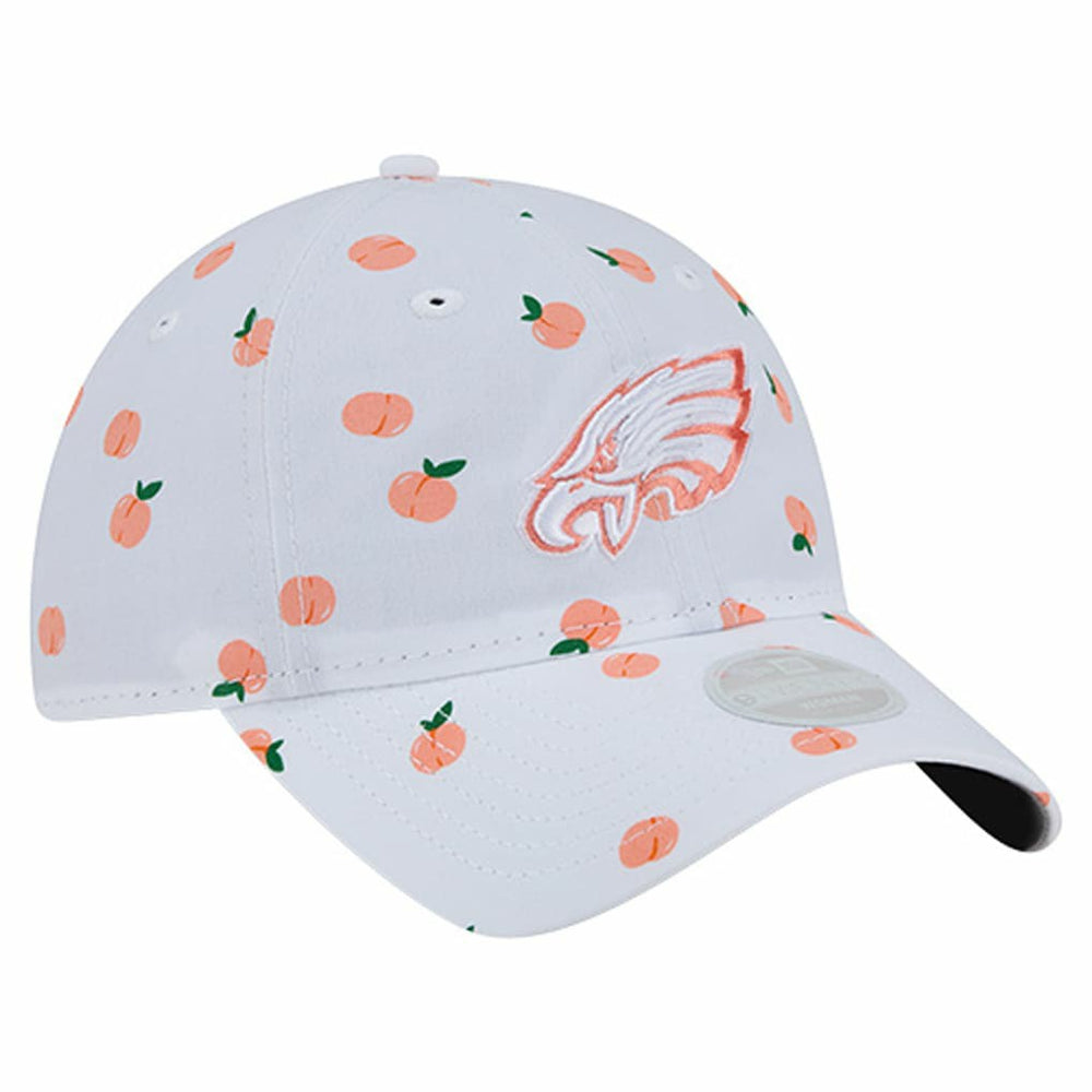 Philadelphia Eagles New Era Women's Fruit Pattern 9TWENTY Adjustable Hat - White Hats