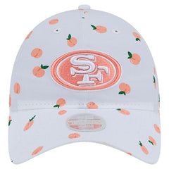 San Francisco 49ers New Era Women's Fruit Pattern 9TWENTY Adjustable Hat - White Hats