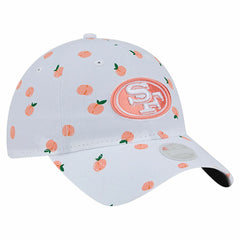 San Francisco 49ers New Era Women's Fruit Pattern 9TWENTY Adjustable Hat - White Hats